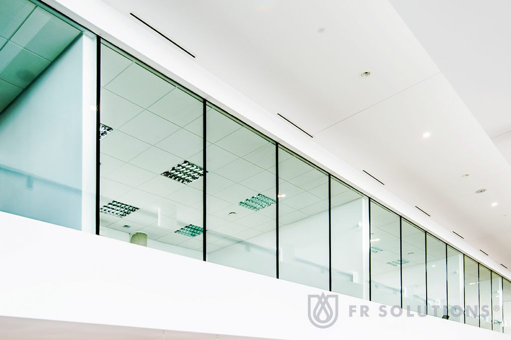 Certified fire shutter in a commercial premises